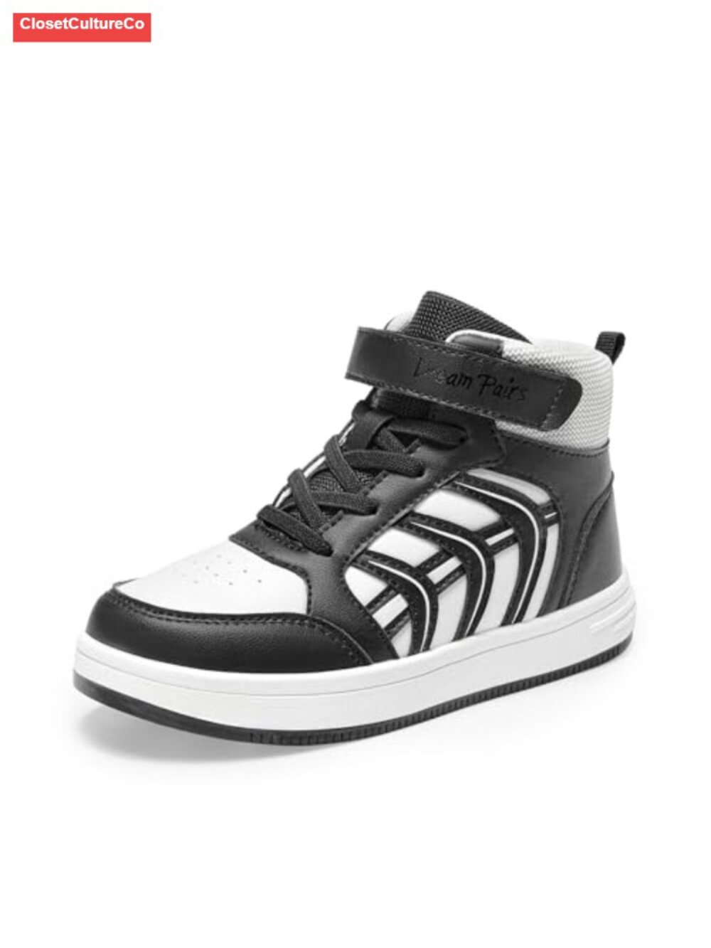 Unisex Kids High Top Basketball Sneakers Hook & Loop Cushioned